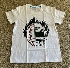 Boys Short Sleeve T-Shirt Size 150 100 Cotton, White.