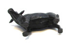 Vintage 1990's Terra by Battat Black Angus Bull Toy Farm Animal 3x5 Model Cow — photo 4