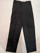 Cintas Men’s Flex Comfort Pleated Work Pant Size 30 Navy 32 Inseam 865-33