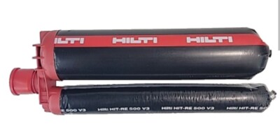 10 Tubes HILTI HIT-RE 500 V3 EPOXY ANCHOR 16.9 fl.oz (28.4oz 10 Tubes HILTI HIT-RE 500 V3 EPOXY ANCHOR 16.9 fl.oz (28.4oz