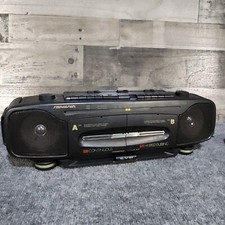 SOUND DESIGN Cassette Player AM FM Stereo Radio Boombox 4749BLK