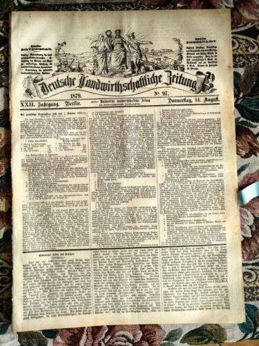 1879 Zeitung 97 Reklame Pinnow Sängerau Collin Wissek Casekow Stassfurt Dünger - Bild 1 von 5
