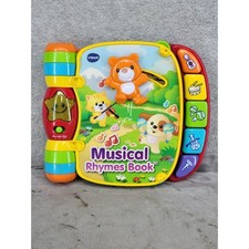 VTech Musical Rhymes Book Interactive Learning Toy 8" x 7"