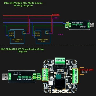 Stepper Driver ERVO42D für NEMA17 mit Closed Loop FOC für 3D Drucker