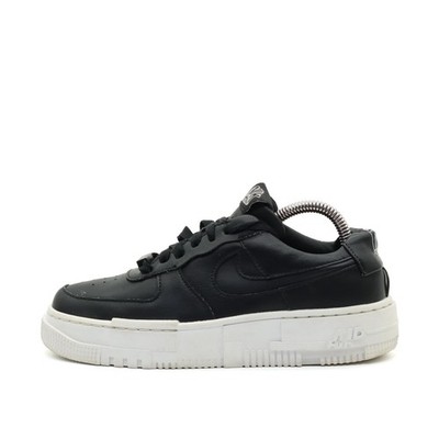 Nike Damen Air Force 1 Shadow Schuh Schwarz Leder Komfortabel Sneaker EU 37.5