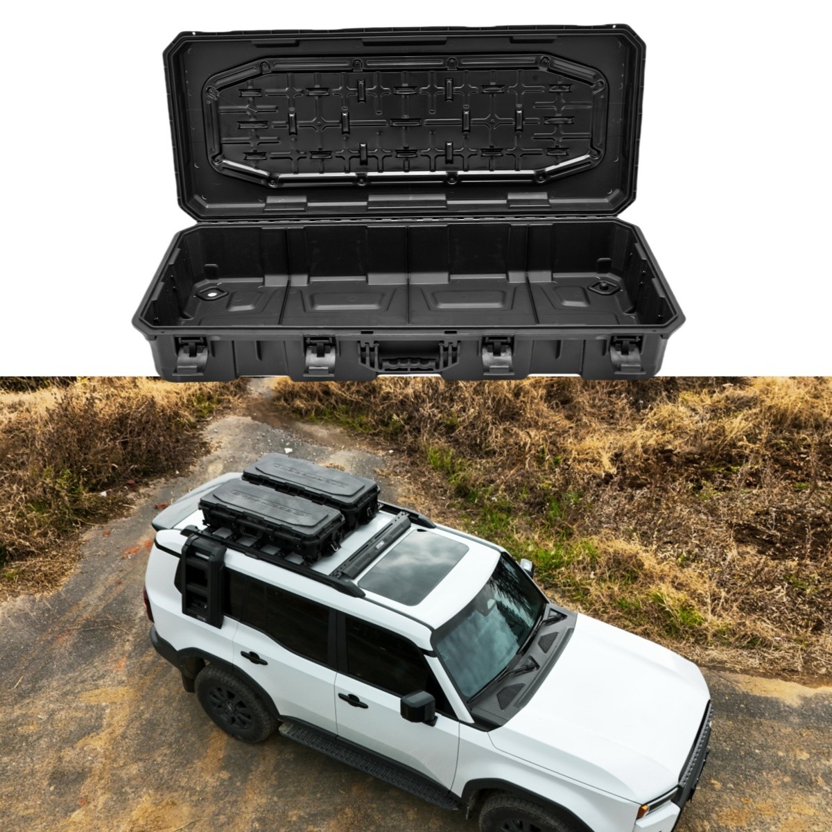 Waterproof Vehicle Roof Mount Travel Storage Box Car Top Cargo