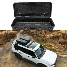 Waterproof Black Car Top Cargo Carrier Roof Mount Travel Storage Box W Lock
