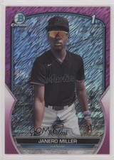 2023 Bowman Chrome Prospects Fuchsia Shimmer Refractor /199 Janero Miller 1i45