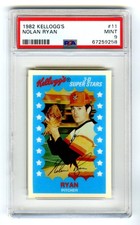 NOLAN RYAN (POP 274) 1982 KELLOGG'S 3-D SUPER STARS PSA-9 MINT CARD #11~NEW CASE