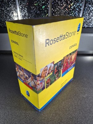 Rosetta Stone Spanish Spain Levels 1 2 3 Complete Set Key Card No Headset PC Mac