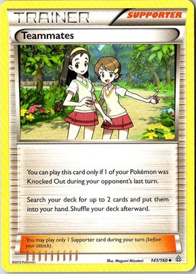 Teammates Pokemon Primal Clash 141/160 LP
