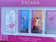 Escada Collector’s Edition Mini Perfume Set 4×4ml Eau De Toilette New Sealed