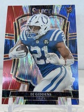 2025 Panini Select - Premier Level DJ Giddens #131 Red & Blue Shock Prizm (RC)