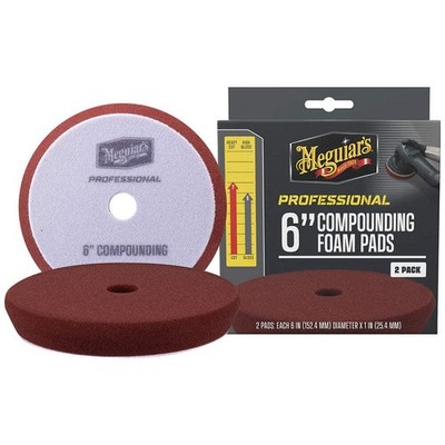 Meguiar's Professional 6'' Compounding Foam Pads *2-Pack [M6CFP2]