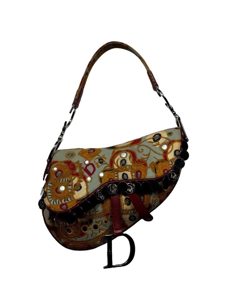 Dior Ethnic Coin Saddle Bag 2003 Vintage | eBay