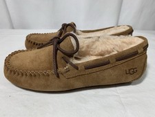 UGG Women's DAKOTA Driving Moccasin Slippers 1107949 Chestnut US 6 NWOB