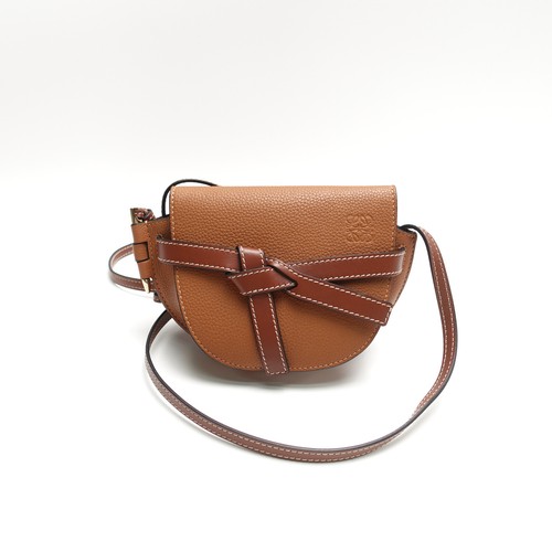 Loewe Gate Dual Brown Leather Shoulder Bag T10462879