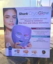 Shark CryoGlow LED Cooling Face & Eye Mask Purple Anti-Ageing Blemish Repair