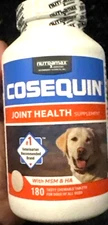 COSEQUIN JOINT HEALTH SUPPLEMENT FOR DOGS WITH MSM & HA-180 TABLETS EXP 06/2028