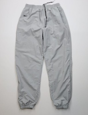 Vintage 90s Reebok Mens Large Classic Logo Lined Windbreaker Joggers Pants Gray