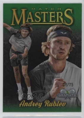 2024 Graphite Match Masters Green Refractor 8/75 Andrey Rublev Rookie RC 1co7