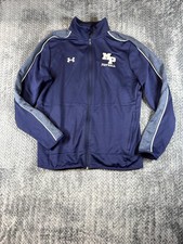 Under Armour Jacket Mens Medium Blue Madhya Pradesh Football Full Zip Athletic