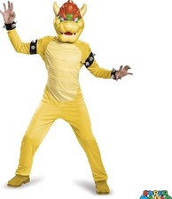 Kids Bowser Costume - Super Mario Bros Bowser Outfit for Halloween Size M 7-8