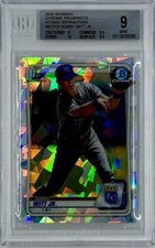 2020 Bowman Chrome Bobby Witt Jr. #BCP-25 1st Prospects Atomic Refractor BGS 9