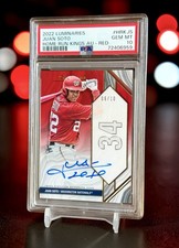 Juan Soto Red Parallel /10 PSA 10 HR Auto 2022 Luminaries POP 2 Mothers Day Bat