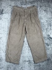 Vintage GAP Cord Hose Herren W36 L30 braun gerade Baggy weit Retro Jumbo