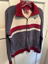 Roxy Vintage Zip Up Long Sleeve Stripe Jacket...