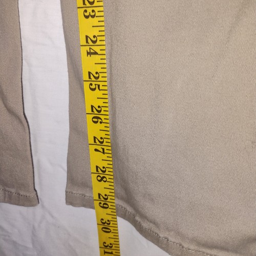 Bebop Vintage Y2K Low Rise Flare Khaki Pants Womens Size 11 False Back Pockets - Picture 9 of 9