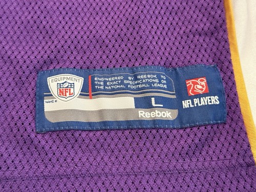 Reebok Mens Purple NFL Minnesota Vikings Brett Favre #4 On Field Jersey Size L - Picture 6 of 10