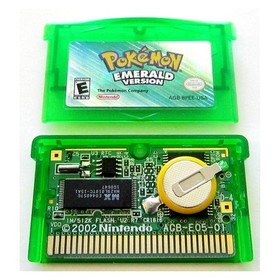 Pokemon Emerald Version * New Battery * (Game Boy Advance Gameboy) * AUTHENTIC *