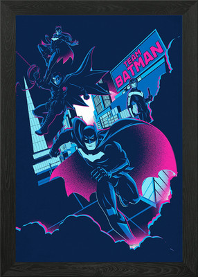 Team Batman Gerahmtes Wandbild Poster Leinwanddruck Bild