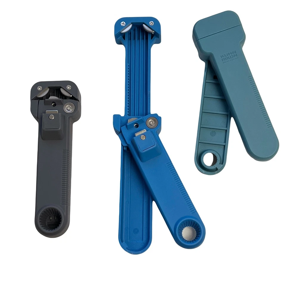 Kuhn Rikon 3-в-1 компактный банки открывалки набор из 3 K97705 новый сланец/серый/синий - Изображение 2 из 4
