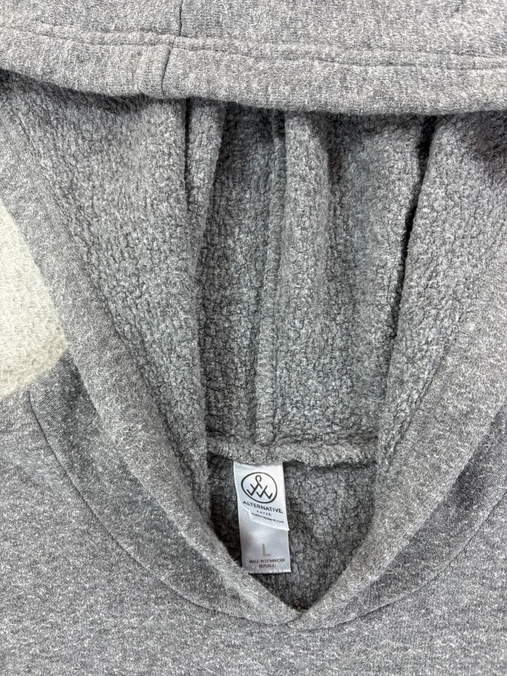 Винтажная толстовка с капюшоном 2000-е концертный логотип фиш (мужская большая) серая - Изображение 4 из 4