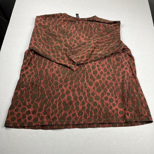 Winter Sun Vintage V-Neck Shirt Printed 3/4 Sleeve Casual Comfort Boho Top 1X - 第 9/11 張圖片