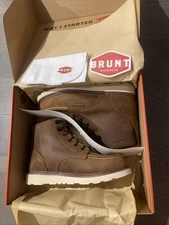NEW Brunt The Marin 6" Soft Toe Waterproof Men's Boots - Brown Size 10 US