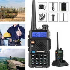 BF-UV-5R Handheld Professional Dual Band Walkie Talkie Two Way VHF UHF Radio UK