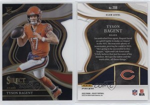 2023 Panini Select Club Level Black & Red Prizm Die-Cut Tyson Bagent Rookie RC
