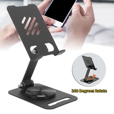Mobile Phone Holder Stand For Phone Pad Adjustable360 Degrees Rotate Metal Desk