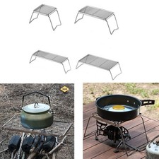 Stainless Steel Foldable Camping Grill Rack Outdoor BBQ Stove Stand Lightweight