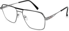 Dollger Square Aviator Blue Light Glasses Men Retro Metal Blue Light Blocking Gl
