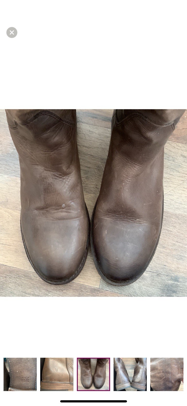 FRYE BROWN LEATHER BOOTS💋EUC - image 9