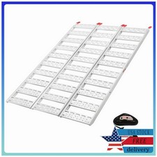 Heavy Duty Tri-Fold Aluminum Loading Ramp for Pickup Trucks 76"L x 50"W 1500 lbs