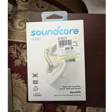 soundcore AeroFit Open-Ear True Wireless Earbuds IPX7 Waterproof White SEALED