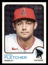 2022 Topps Heritage #247 David Fletcher Los Angeles Angels
