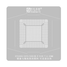 BGA Reballing Stencils Solder Ball Steel Template for RTX2080 IC Reball Station