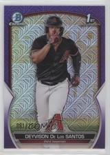 2023 Bowman Mega Box Purple Mojo Refractor 81/250 Deyvison De Los Santos 0o48